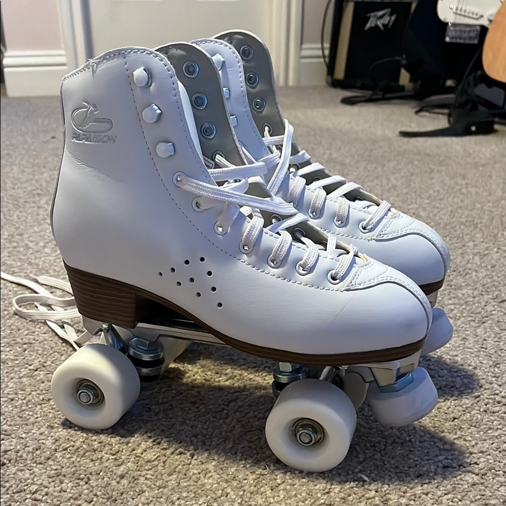 Classic White Roller Skates